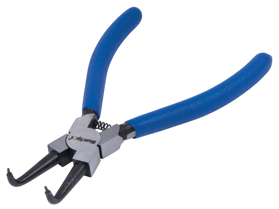BlueSpot Tools Circlip Pliers Internal Bent 90⁰ Tip 150mm (6in) 8705