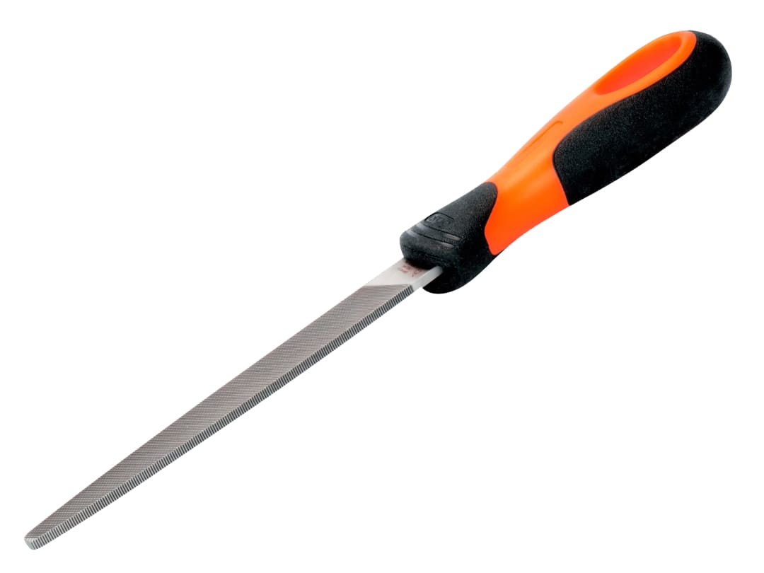 Bahco 1-110-08-2-2 ERGO™ Handled Tapered Edge Flat Second Cut File 200mm (8in) 1-110-08-2-2