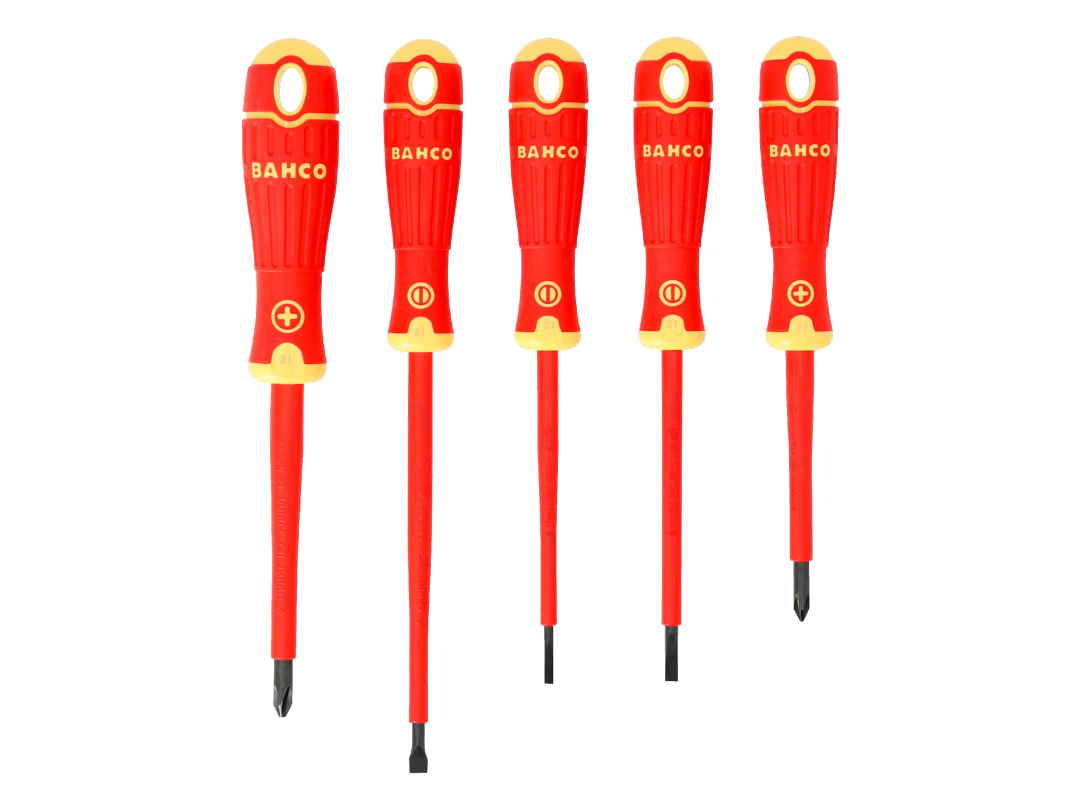 Bahco B220.005 BAHCOFIT Insulated Screwdriver Set, 5 Piece B220.005