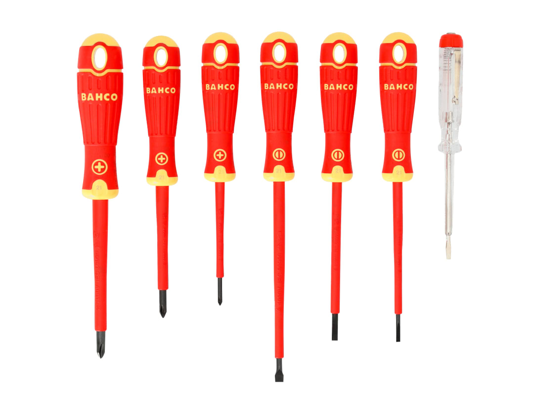 Bahco B220.027 BAHCOFIT Insulated Screwdriver Set, 7 Piece B220.027