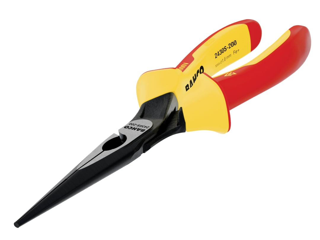 Bahco 2430S ERGO™ Insulated Long Nose Pliers 200mm (8in) 2430S- 200