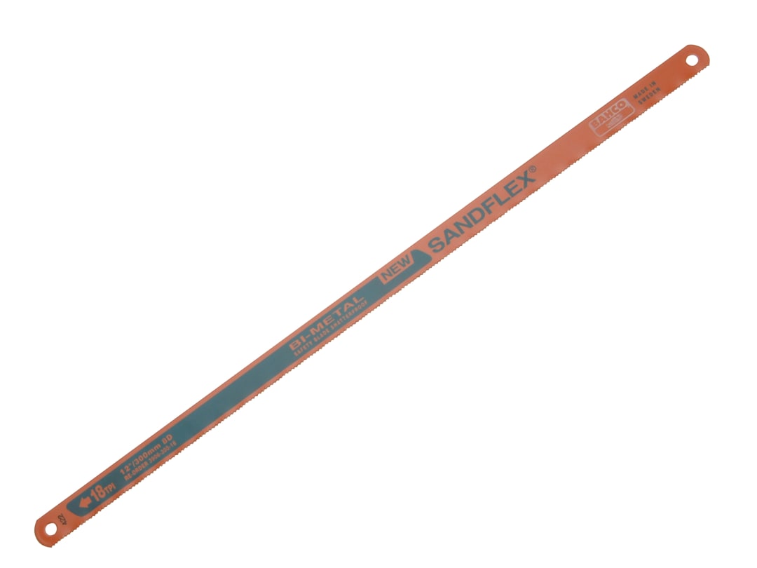 Bahco 3906 Sandflex® Hacksaw Blades 300mm (12in) x 18 TPI (Pack 10) 3906-300-18-10P