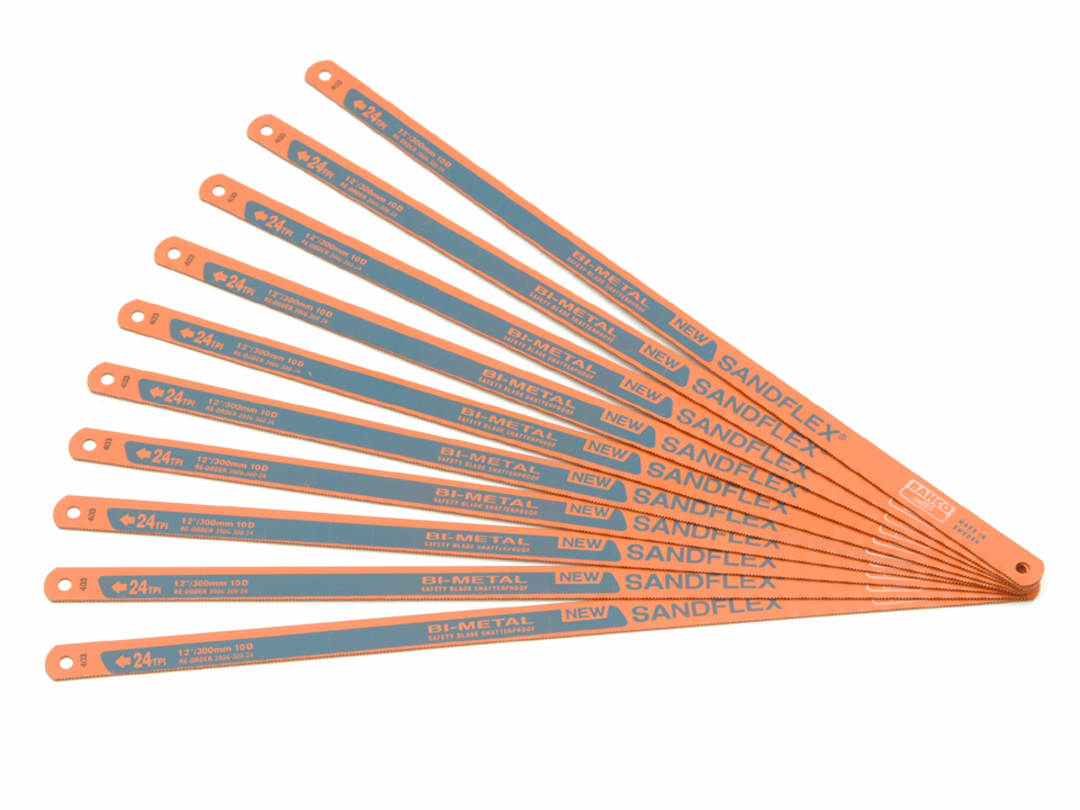 Bahco 3906 Sandflex® Hacksaw Blades 300mm (12in) x 24 TPI (Pack 10) 3906-300-24-10P