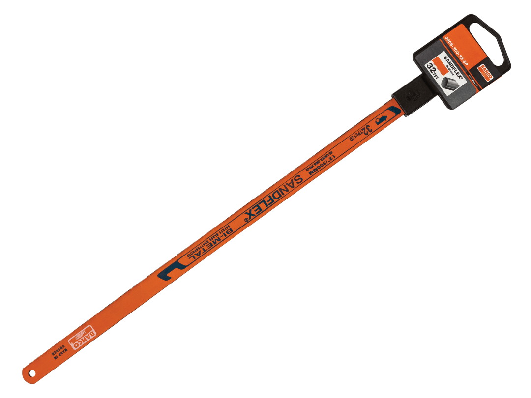 Bahco 3906 Sandflex® Hacksaw Blades 300mm (12in) x 32 TPI (Pack 5) 3906-300-32-5P