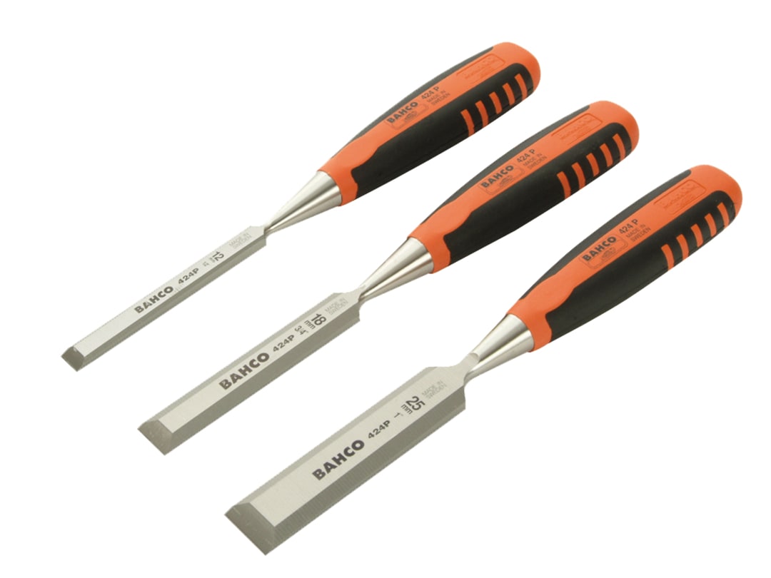 Bahco 424-P Bevel Edge Chisel Set, 3 Piece 424P-S3-EUR