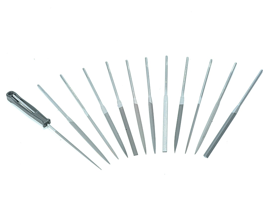 Bahco 2-472-16-2-0 Needle Set of 12 Cut 2 Smoot 160mm (6.2in) 2-472-16-2-0