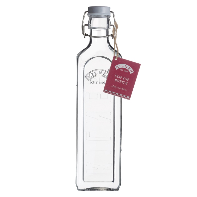 Kilner Square Clip Top Bottle 1L