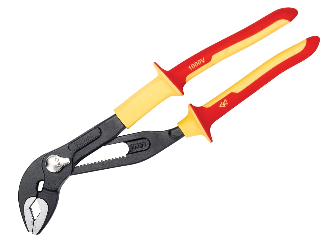 Bahco VDE Quick-Adjust Water Pump Pliers 250mm - 44mm Capacity 7224S