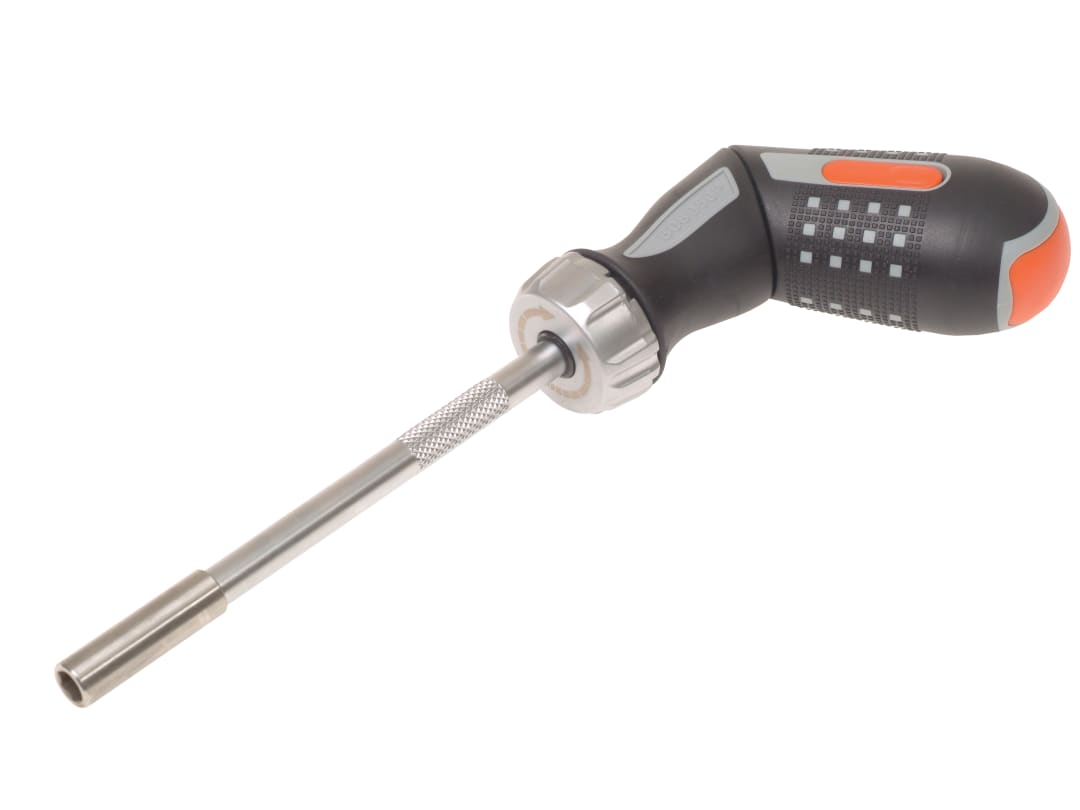 Bahco 808050P Pistol Ratchet Screwdriver & 6 Bits 808050P