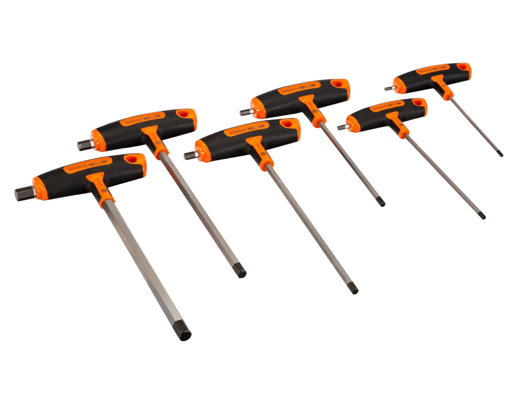 Bahco 903T-1 T-Handle Hex Screwdriver Set, 6 Piece 903T-1