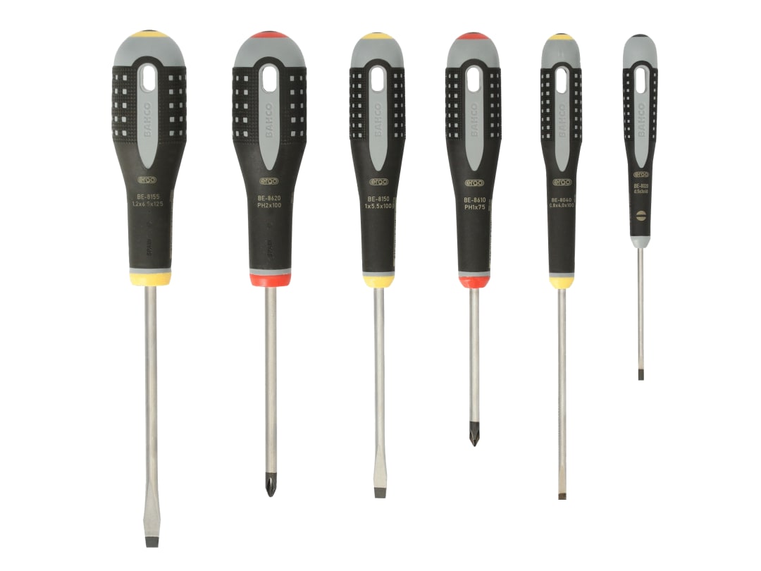 Bahco BE-9881 ERGO™ Screwdriver Set, 6 Piece BE-9881