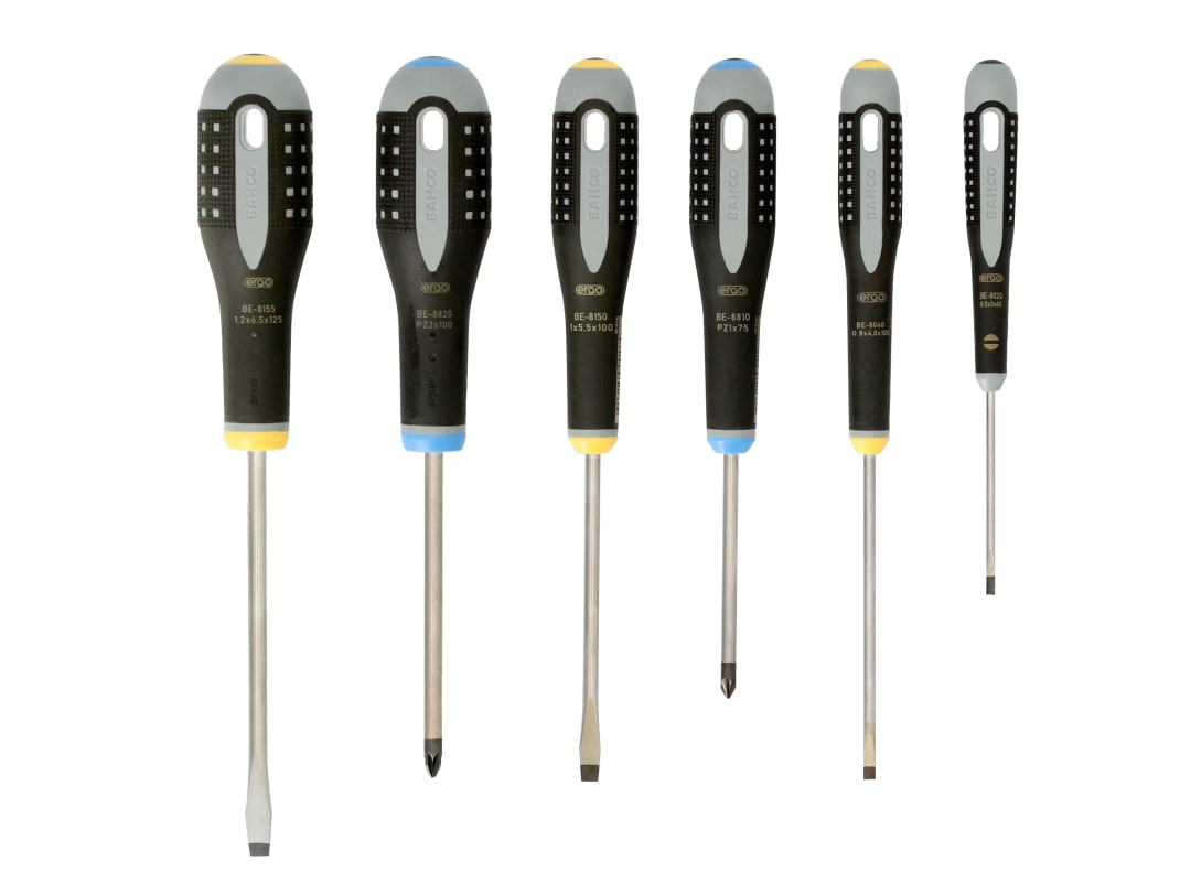Bahco BE-9882 ERGO™ Screwdriver Set, 6 Piece BE-9882