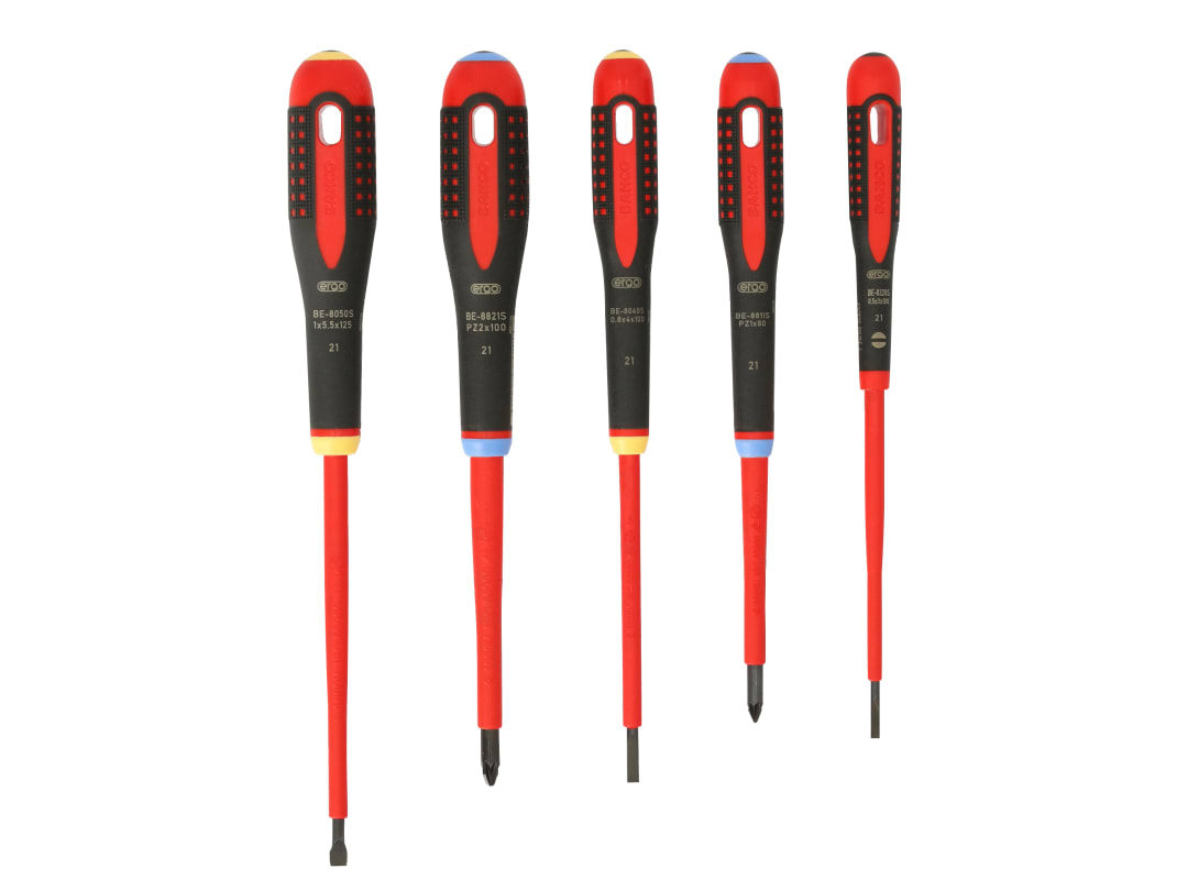 Bahco BE-9882S ERGO™ VDE Insulated Screwdriver Set, 5 Piece BE-9882S