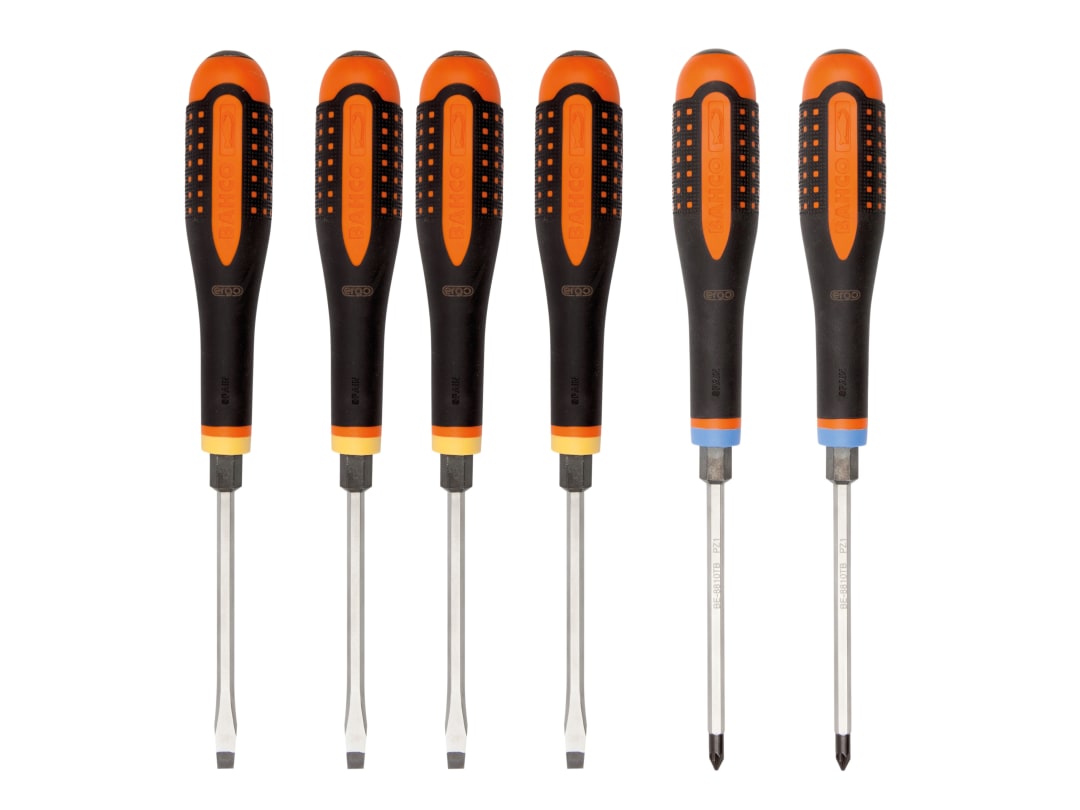 Bahco BE-9882TB ERGO™ Through Blade Screwdriver Set, 6 Piece BE-9882TB
