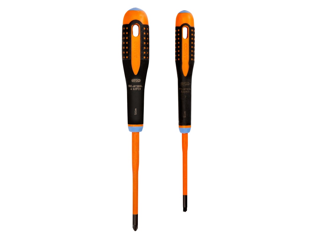 Bahco BE-9890SL ERGO™ Slim VDE Insulated Screwdriver Set, 2 Piece BE-9890SL