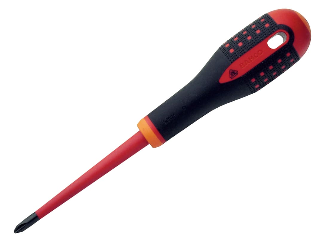 Bahco ERGO™ Slim VDE Insulated Phillips Screwdriver PH2 x 100mm BE-8620SL