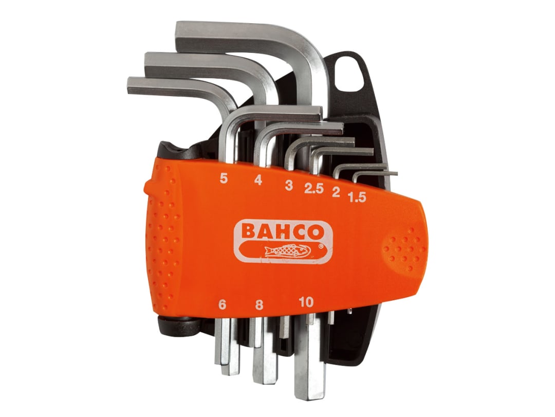 Bahco BE-9878 Metric Hex L-Key Set, 9 Piece BE-9878
