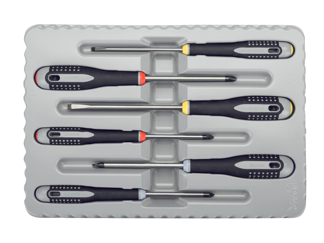 Bahco BE-9884 ERGO™ Screwdriver Set, 6 Piece BE-9884