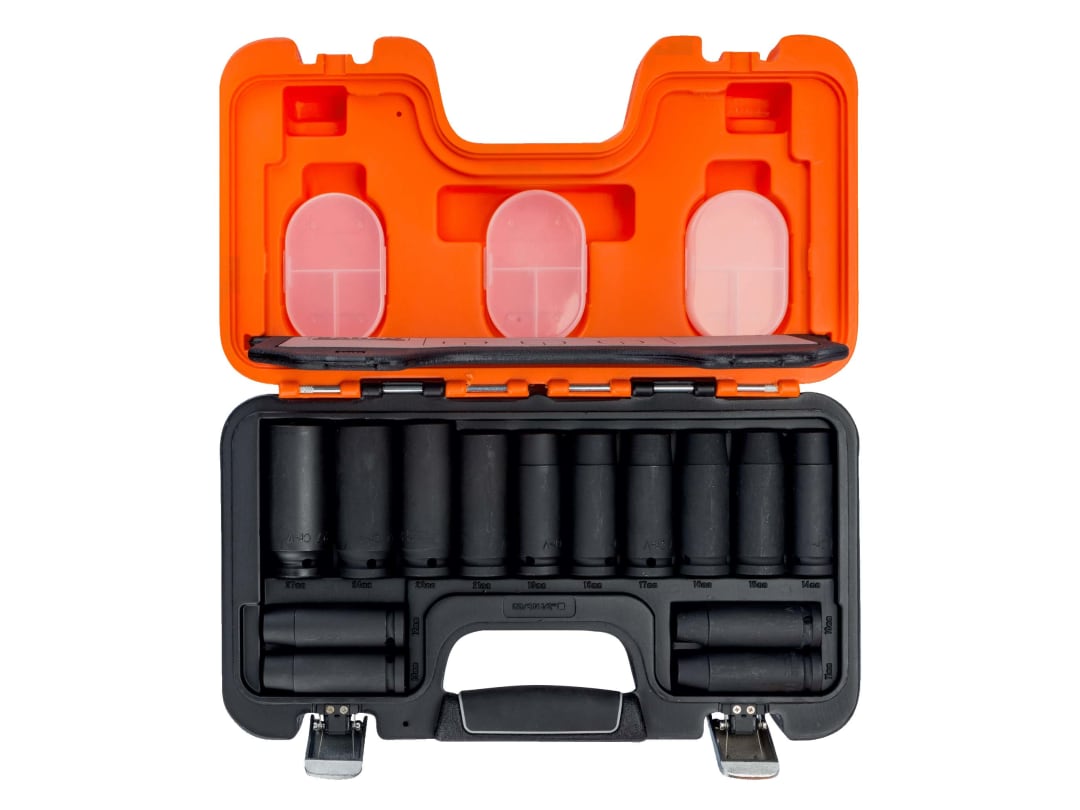 Bahco DD/S14 1/2in Drive Deep Impact Socket Set, 14 Piece DD/S14