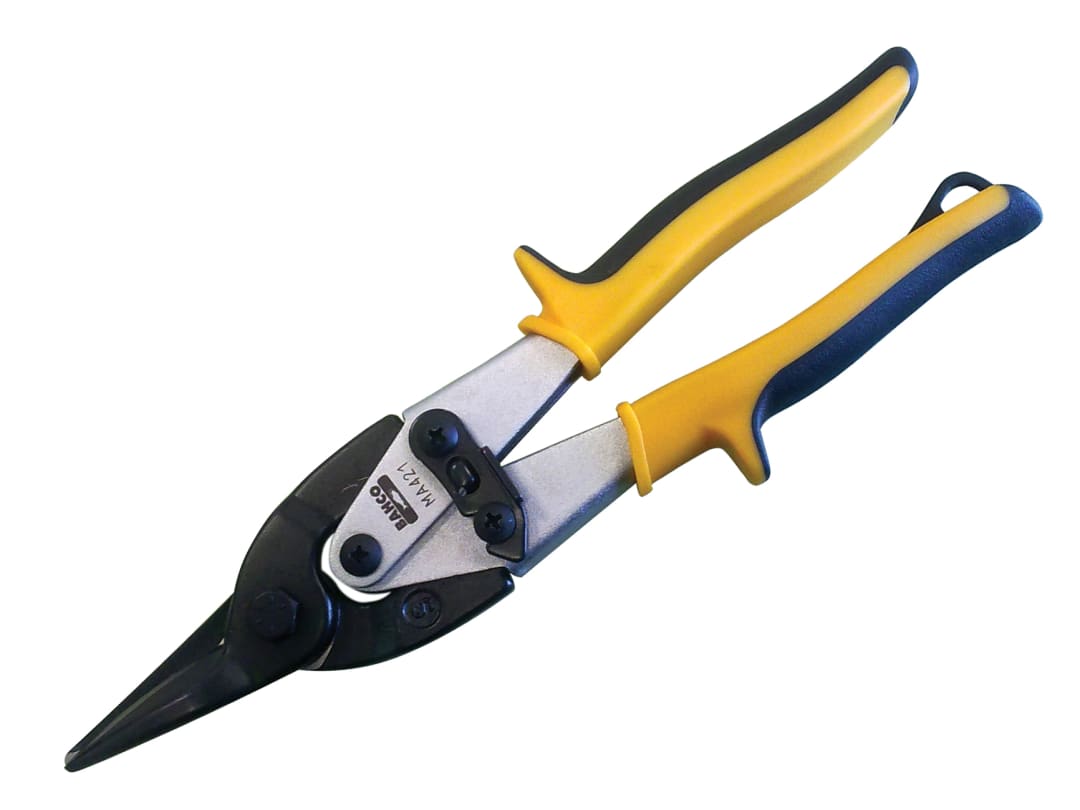 Bahco MA421 Yellow/Blue Aviation Compound Snips Straight Cut 250mm (10in) MA421