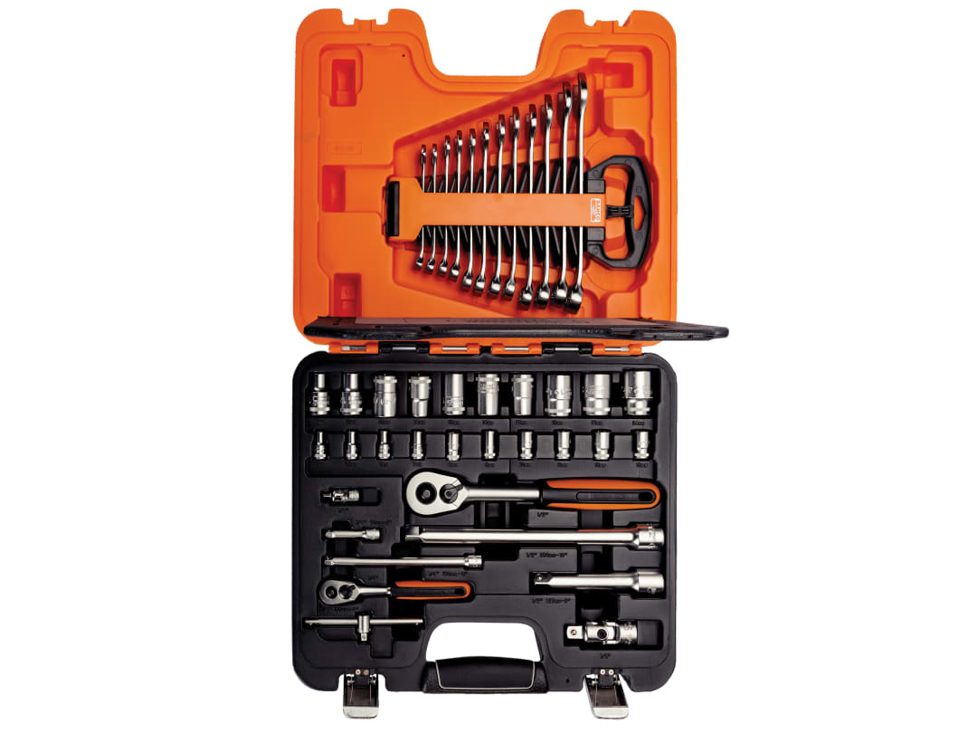 Bahco S410 1/4in & 1/2in Drive Socket & Spanner Set, 41 Piece S410
