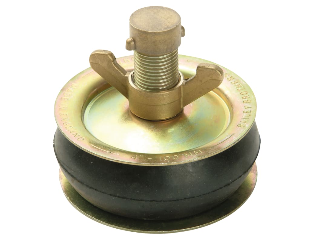 Bailey Products 2565 Drain Test Plug 200mm (8in) - Brass Cap 2565