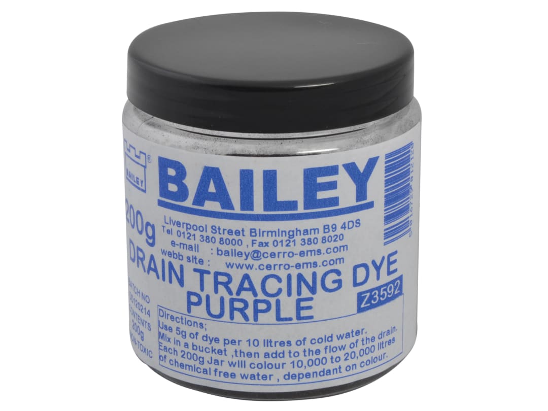 Bailey Products 3592 Drain Tracing Dye - Purple 3592
