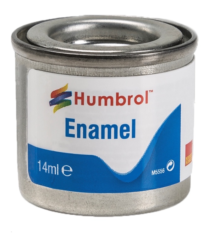 Humbrol Enamel Paint 14ml No 1 Grey Primer Matt