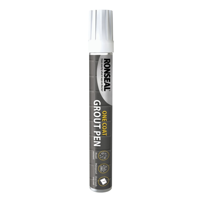 Ronseal One Coat Grout Pen Brilliant White 37326