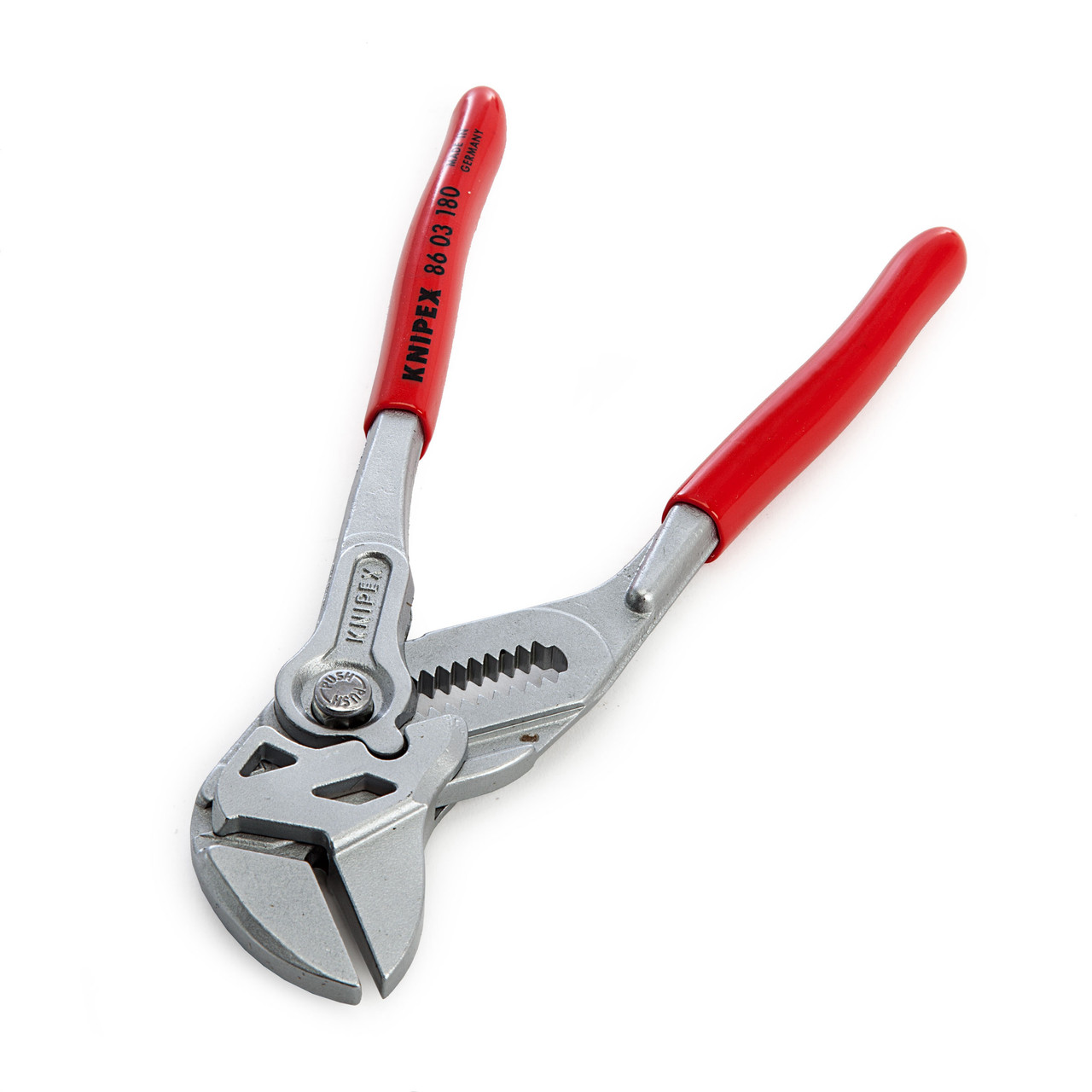 Knipex 86 03 180 SB Chrome Plated Plier Wrench 180mm 8603180SB