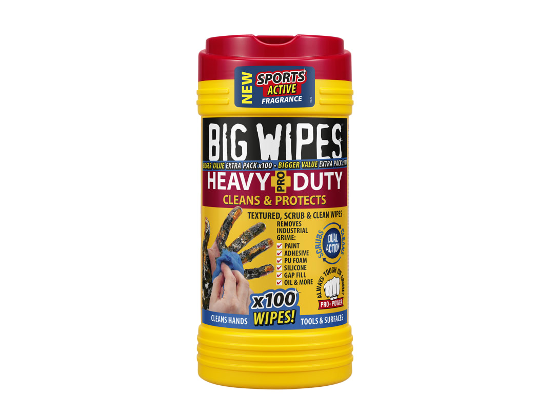 Big Wipes Big Wipes Heavy-Duty PRO+ wipes tub of 100 (Red Top) 2420 0000
