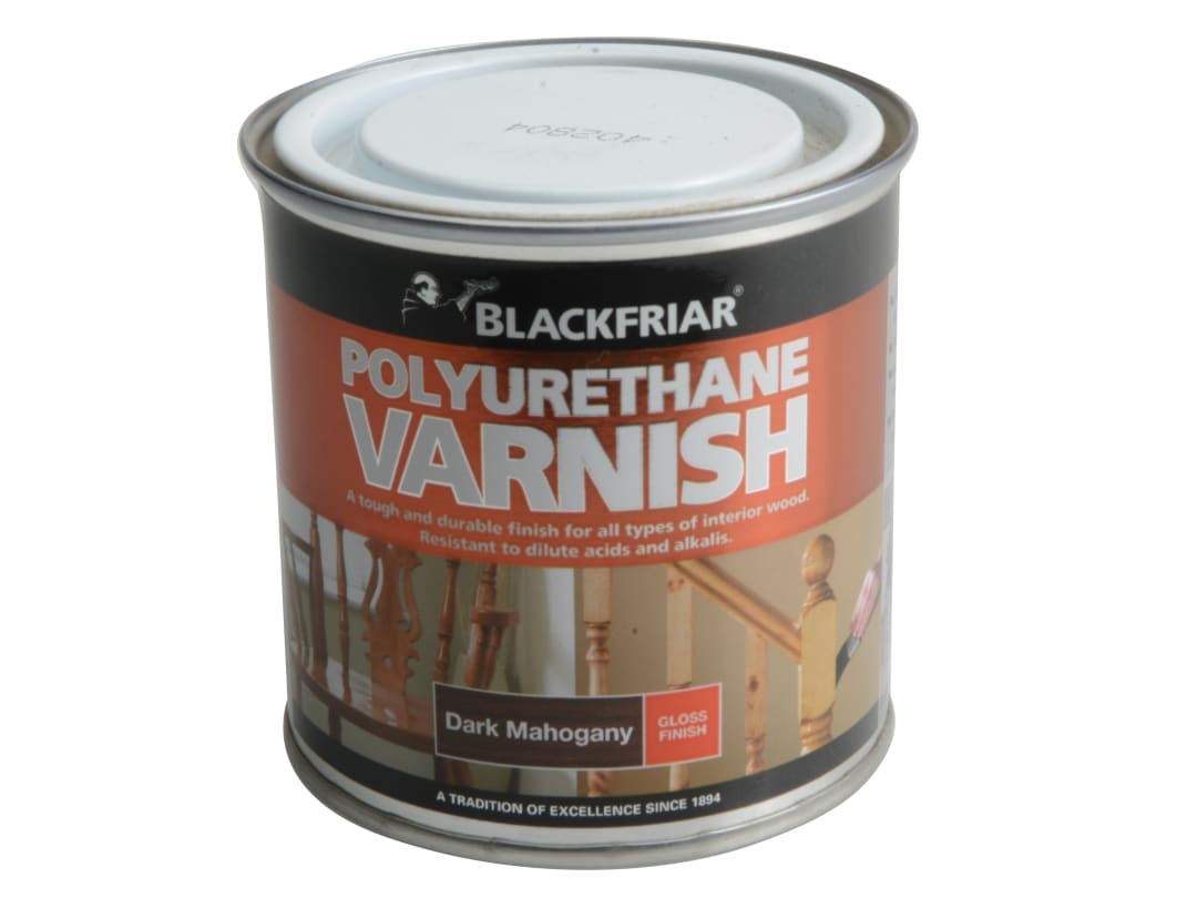 Blackfriar Polyurethane Colour Varnish Gloss Dark Mahogany 250ml P65 BF0250008F1