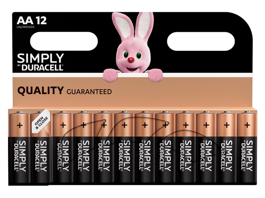 Duracell Simply Batteries AA x 12 S5938 S5938