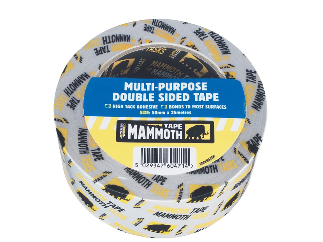 Everbuild Sika Mammoth Multipurpose Double Side Tape 50mm x 5m 488737