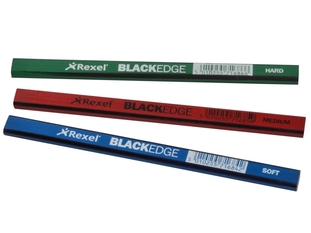 Blackedge Carpenter's Pencils - Assorted (Card 12) 34326