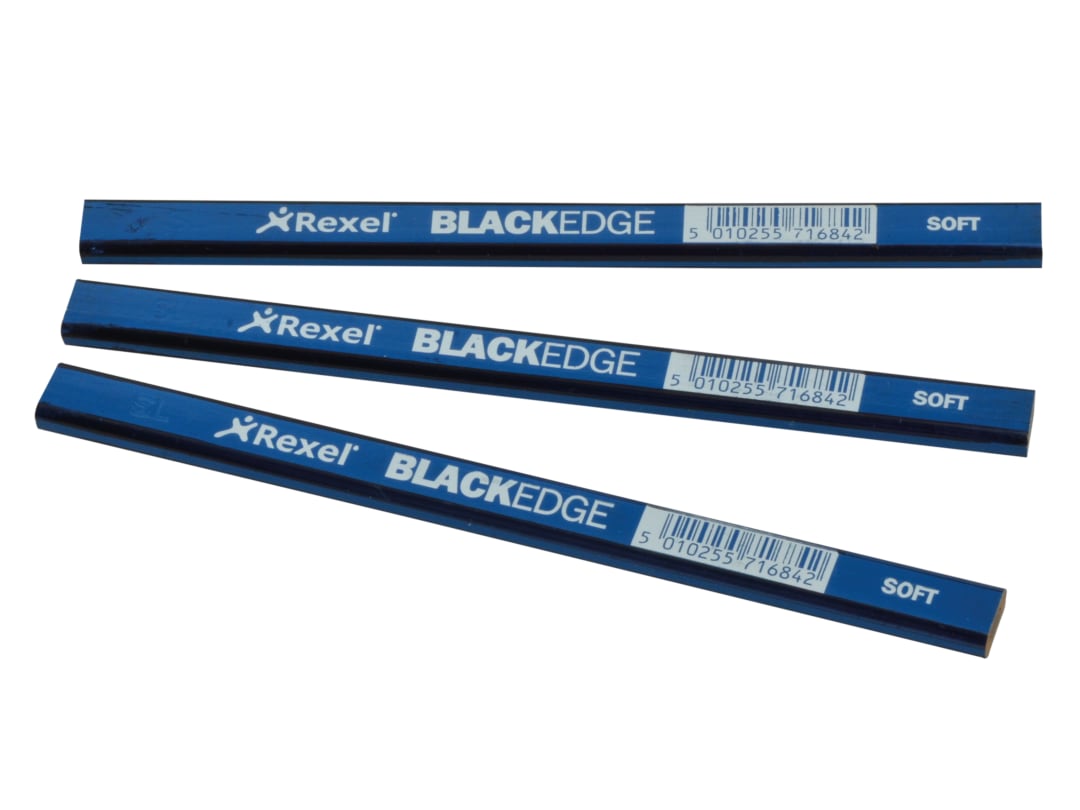 Blackedge Carpenter's Pencils - Blue / Soft (Card 12) 34328