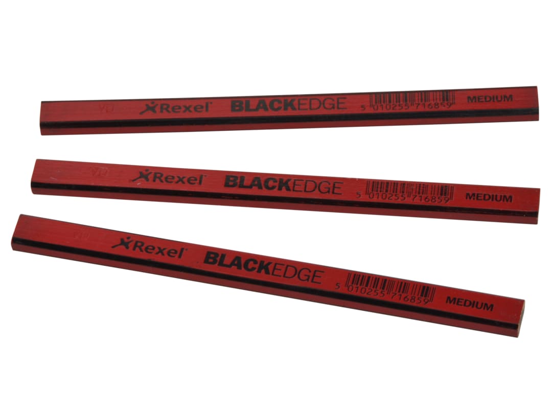 Blackedge Carpenter's Pencils - Red / Medium (Card 12) 34330