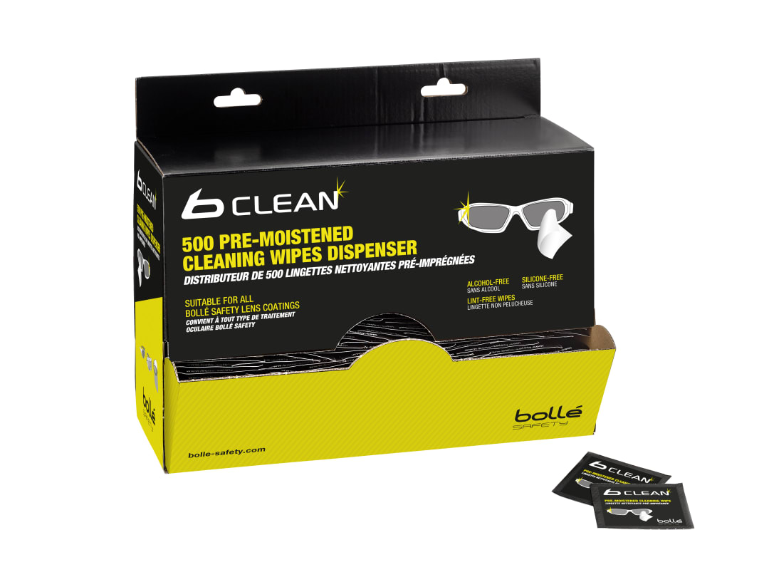 Bolle Safety B500 b Clean Cleaning Tissues Dispenser (Pack 500) PACW500