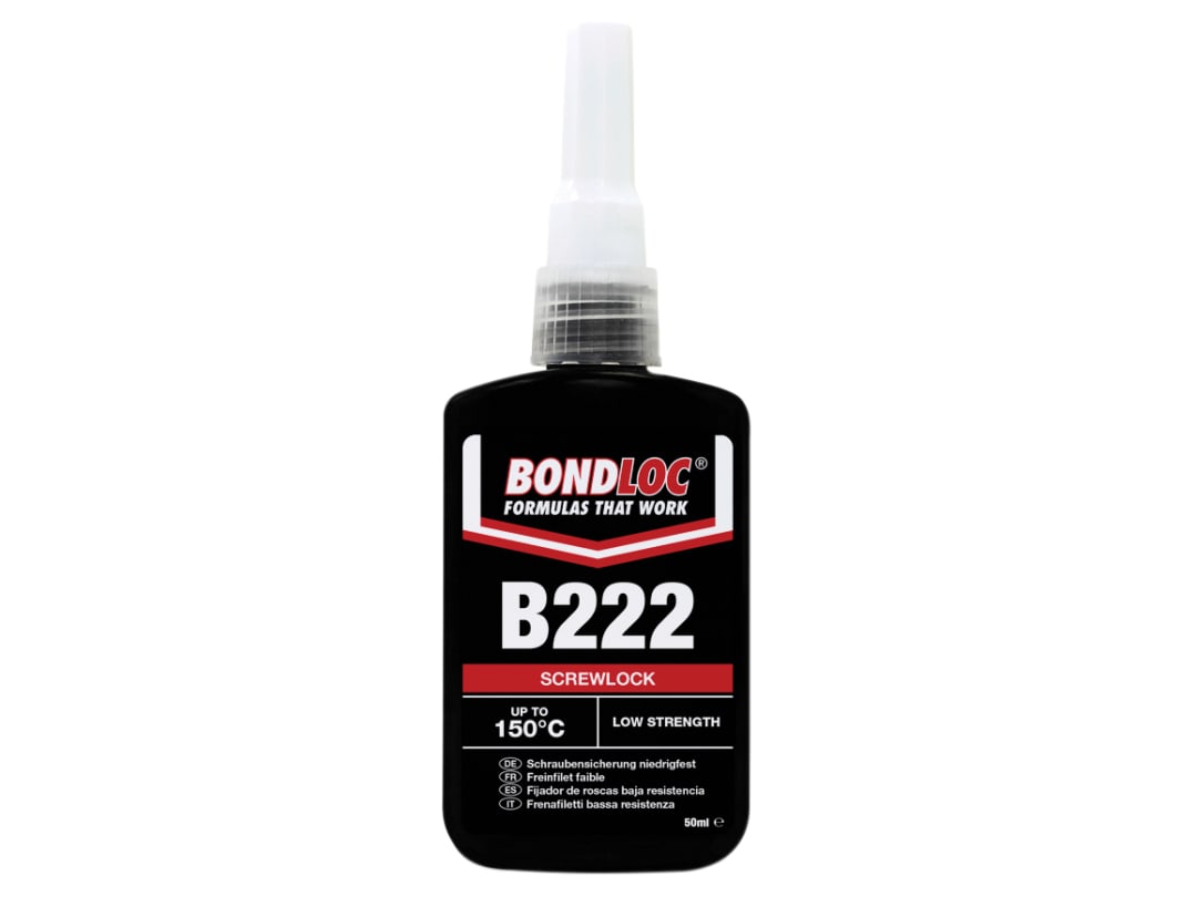 Bondloc B222 Screwlock Low Strength Threadlocker 50ml B222-50