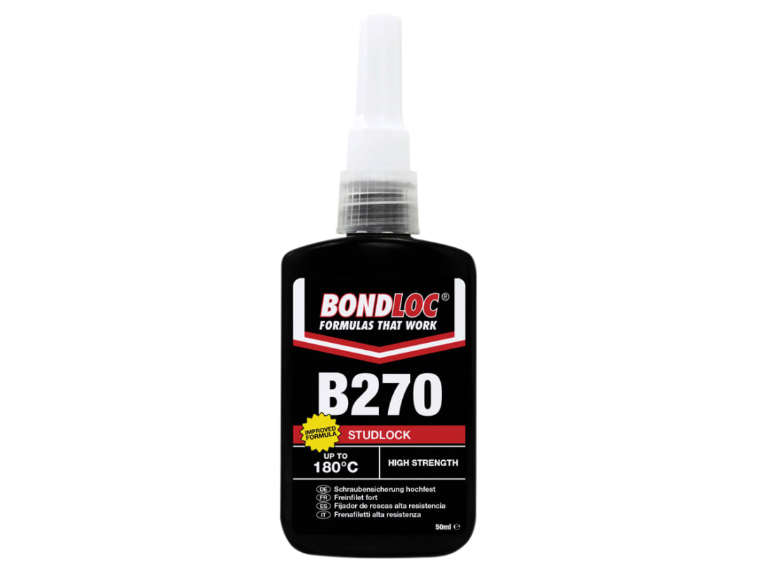 Bondloc B270 Studlock High Strength Threadlocker 50ml B270-50