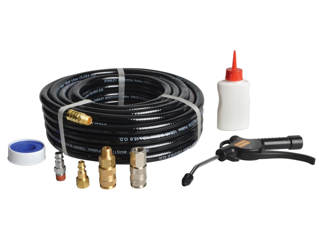 Bostitch CPACK15 15m Hose with Connectors & Oil CPACK15