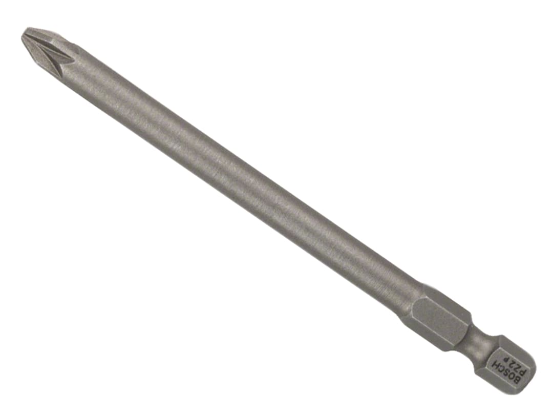 Bosch Powertool Accessories Extra Hard Screwdriver Bit PZ2 x 89mm Pack of 3 2607001583