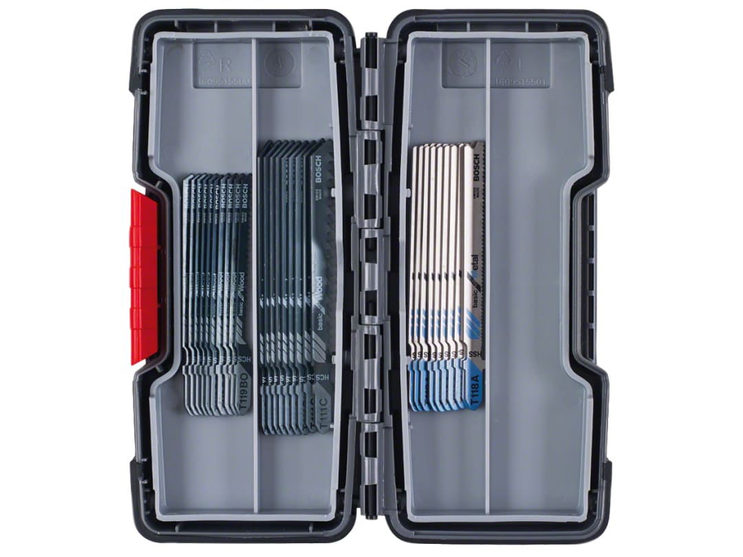 Bosch Powertool Accessories Basic for Wood and Metal Jigsaw Blade Set, 30 Piece 2607010903