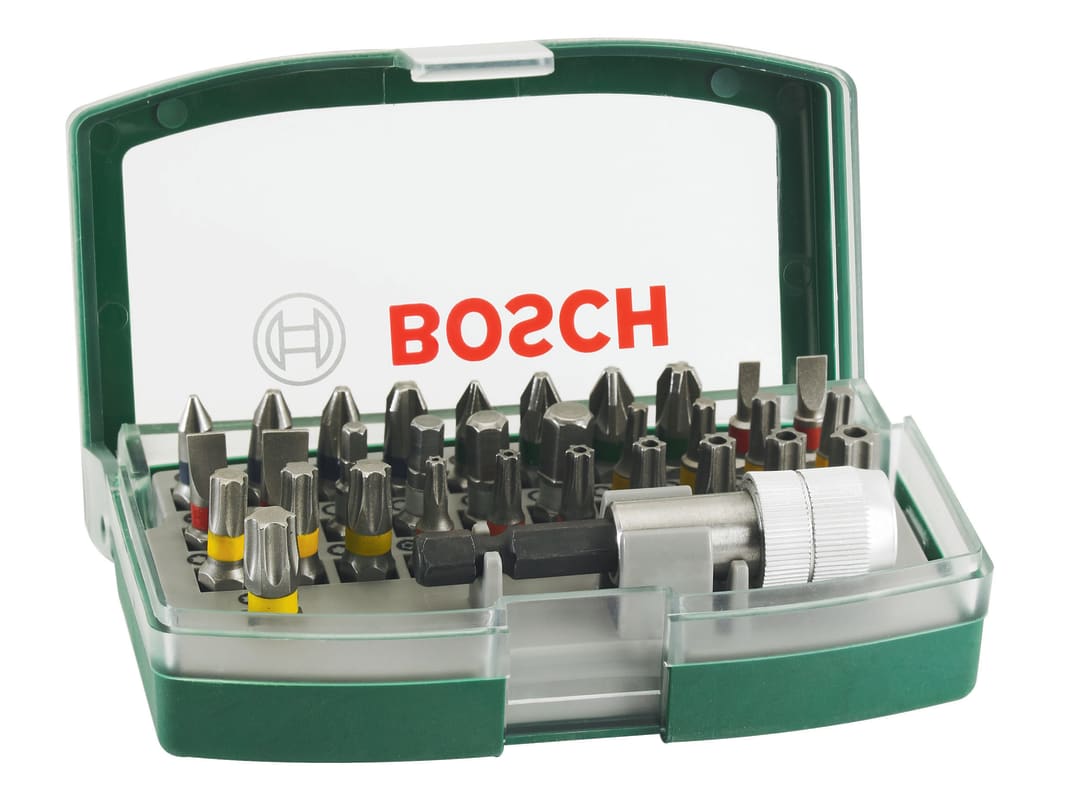 Bosch Powertool Accessories Screwdriving Set, 32 Piece 2607017063