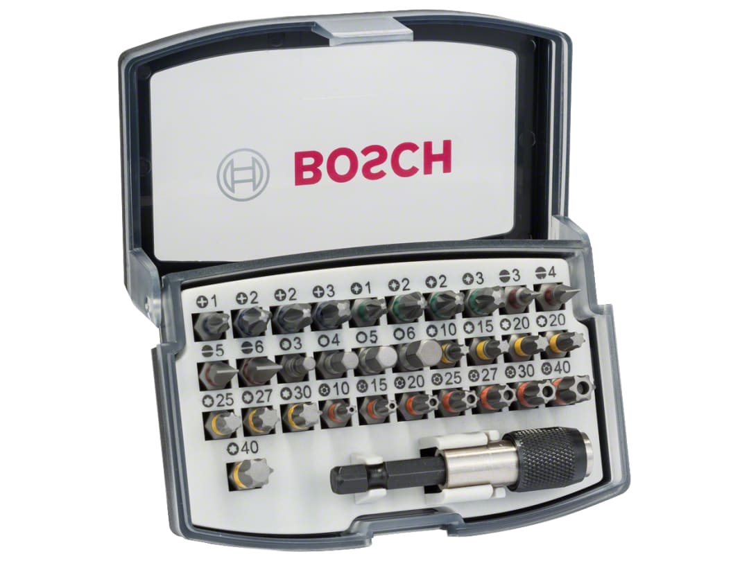 Bosch Powertool Accessories Professional Extra Hard Screwdriver Set, 32 Piece 2607017319