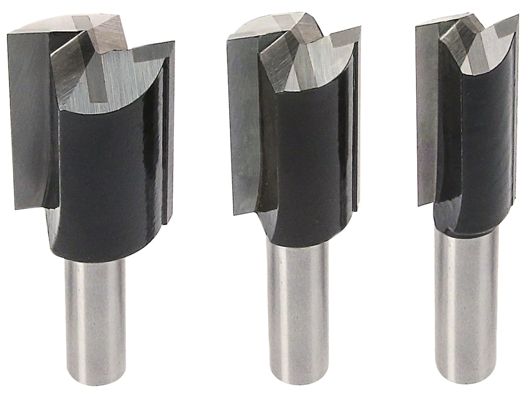 Bosch Powertool Accessories PRO Router Bit Straight Set, 6 Piece 2607017467