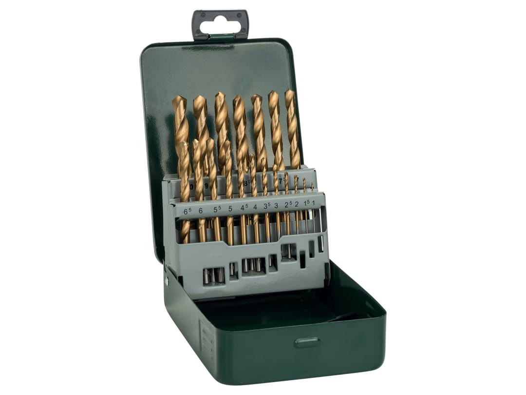 Bosch Powertool Accessories Metal HSS Titanium Drill Bit Set, 19 Piece 2607019437