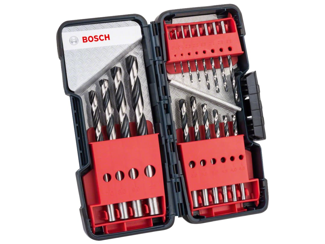 Bosch Powertool Accessories HSS Twist PointTeQ Drill Bit ToughBox Set, 18 Piece 2608577350