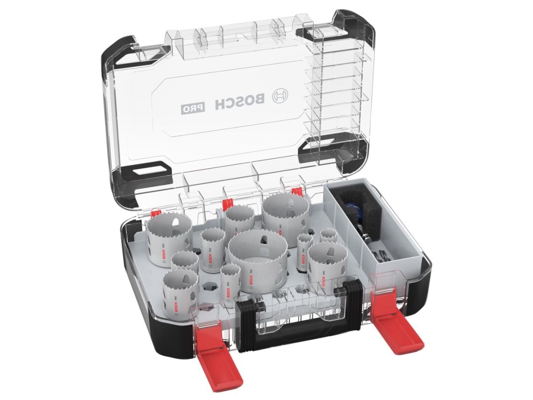 Bosch Powertool Accessories PRO Multi Material PC Plus Hole Saw Set, 14 Piece 2608594434
