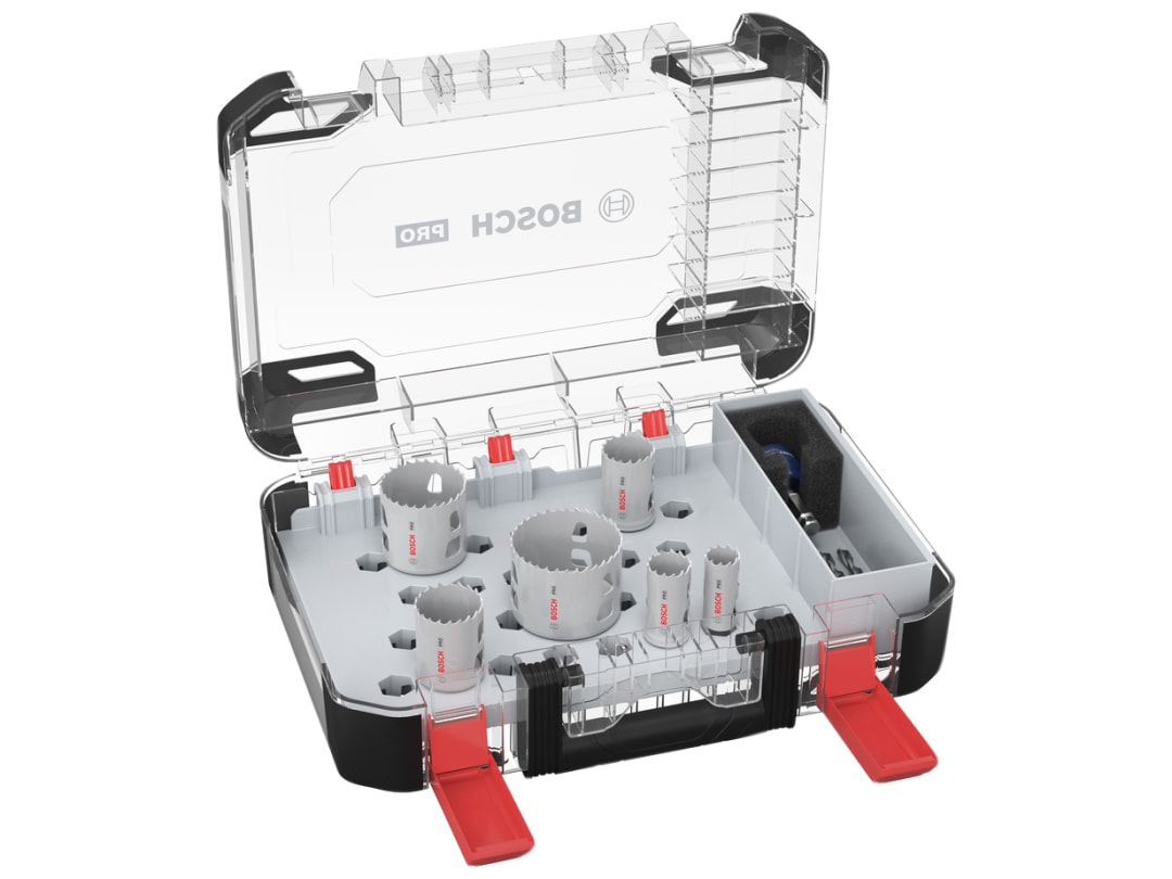 Bosch Powertool Accessories PRO Multi Material PC Plus Hole Saw Set, 9 Piece 2608594427
